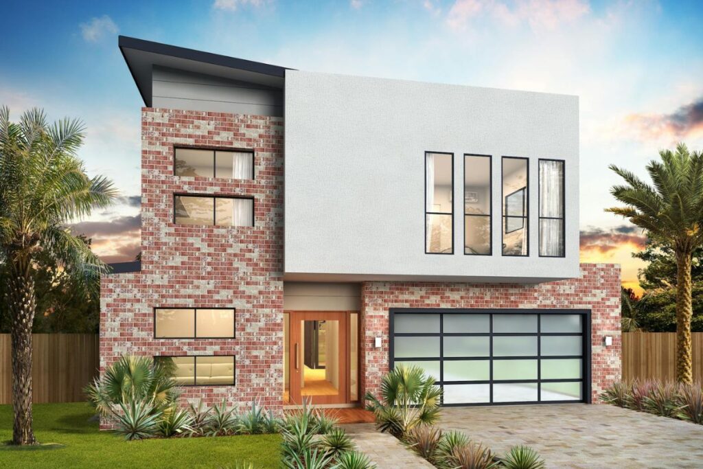 desain rumah 2 lantai minimalis modern