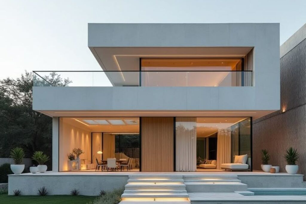 desain rumah split level minimalis