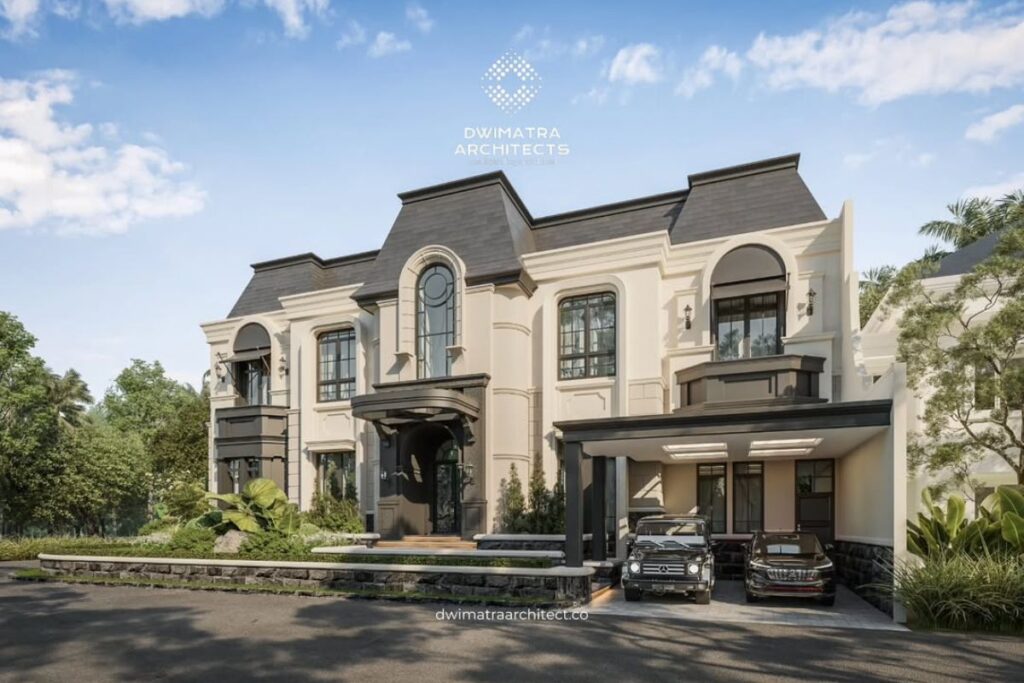 rumah mewah 2 lantai klasik