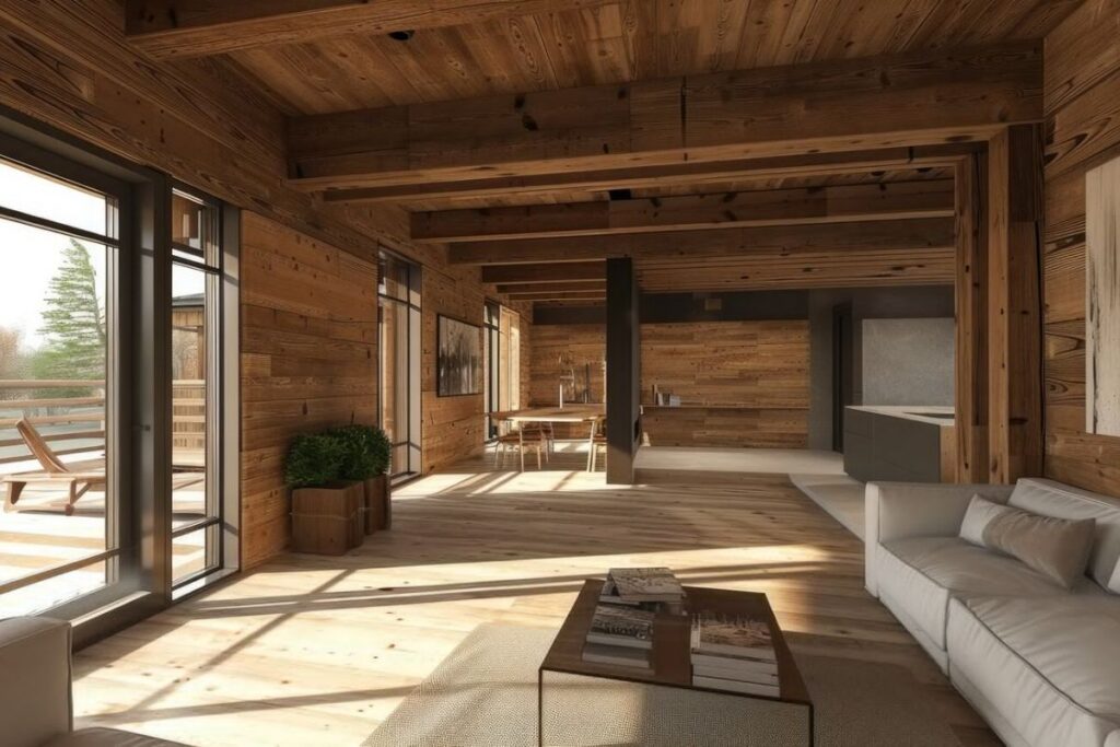 inspirasi desain rumah minimalis elegan dengan material kayu