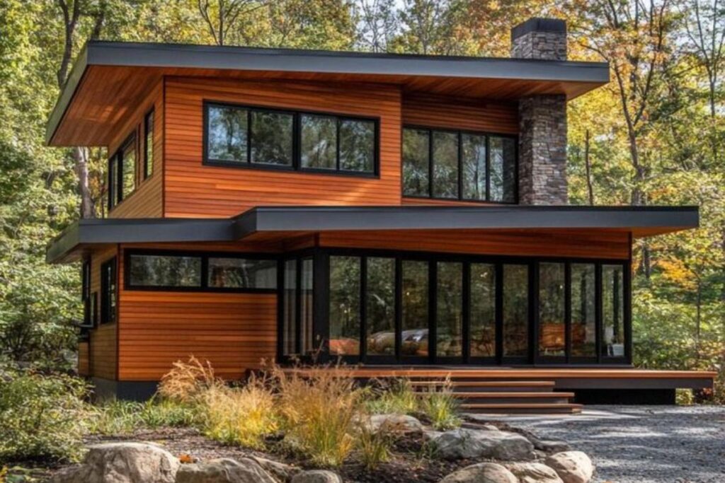 desain rumah split level sederhana