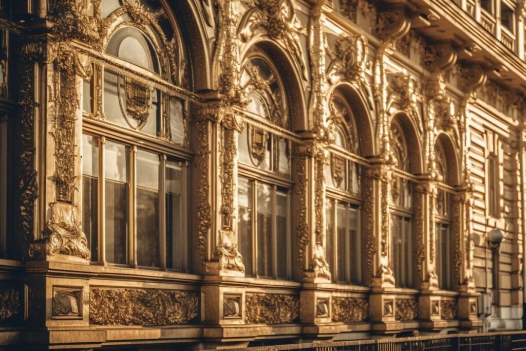 Rumah dengan detail ornamen yang berkelas