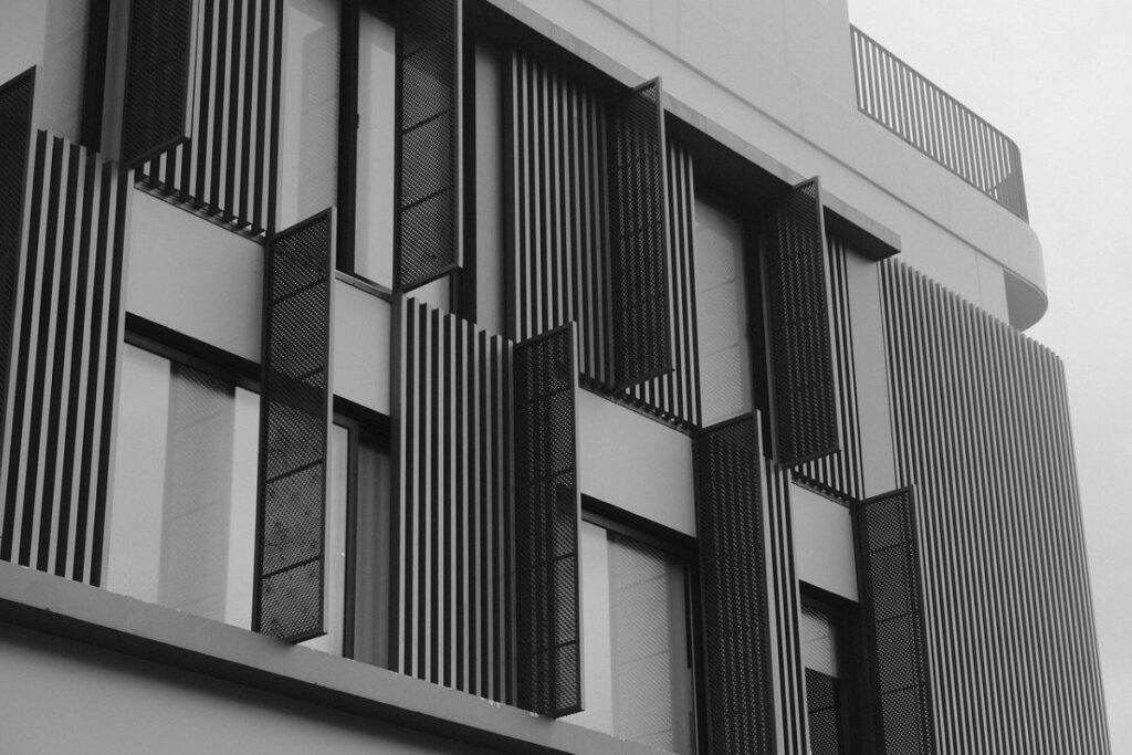 Fasad geometris modern